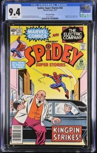 SPIDEY SUPER STORIES #42 1979 MARVEL CGC 9.4 SPIDER-MAN NEWSSTAND WHITE PAGES