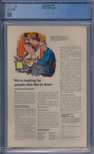 IRON MAN #11 CGC 9.4 1969 MANDARIN GEORGE TUSKA WHITE PAGES