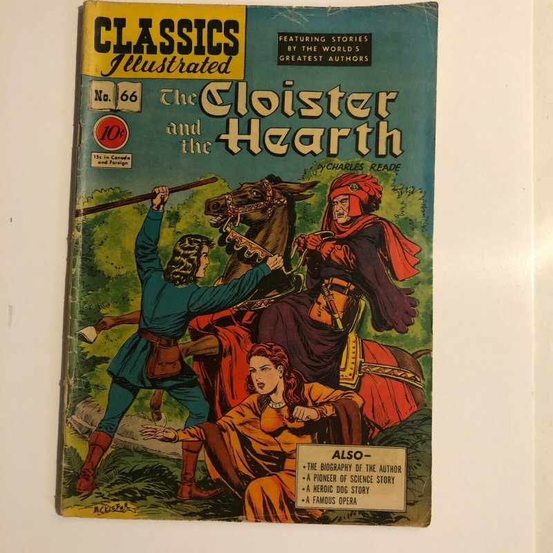 CLASSICS ILLUSTRATED 66 Cloister & the Hearth HRN 67 (FIRST EDITION) VG MINUS