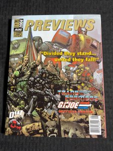 2004 Aug PREVIEWS Comics Catalog Magazine FVF 7.0 G.I.Joe Transformers / Conan