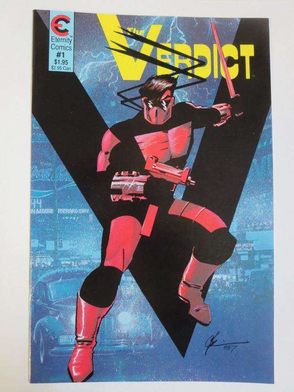 The Verdict #1 (Eternity 1987) Signed by Dean Haspiel 1st Published Work 