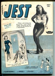 Jest 7/1955-Humorama-spicy cartoons & gags-Wenzel-Ward-Meg Miles-VG