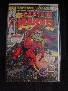 Captain Marvel #43 Steve Englehart Story Al Milgrom Art Drax Missing Value Stamp