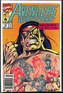 Avengers West Coast #72 (1991) West Coast Avengers / Avengers West Coast [Key...