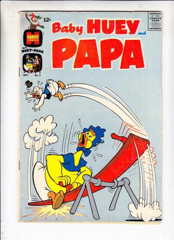 Baby Huey and Papa #3 (Sep-62) VG/FN Mid-Grade Baby Huey