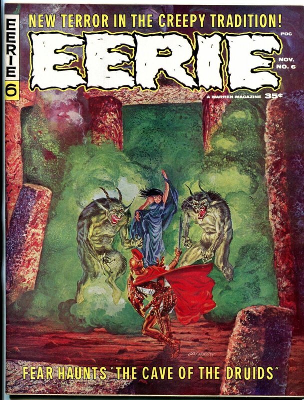 Eerie #6 1966- Cave of the Druids- Warren Magazine- VF/NM