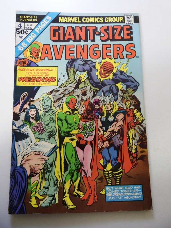 Giant-Size Avengers #4 (1975) FN+ Condition