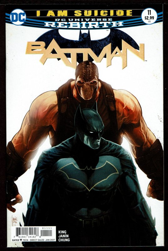 Batman #11 Rebirth (Jan 2017, DC) 0 9.2 NM-