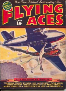 Flying Aces 9/1938-August Schomburg-pulp thrills-Al McWilliams-VG/FN