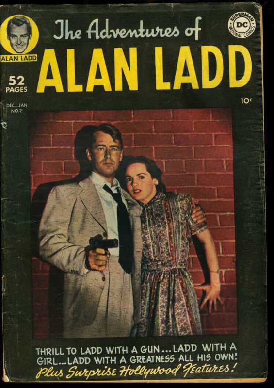 ADVENTURES OF ALAN LADD #2- MOVIE PHOTO COVER-DC VG
