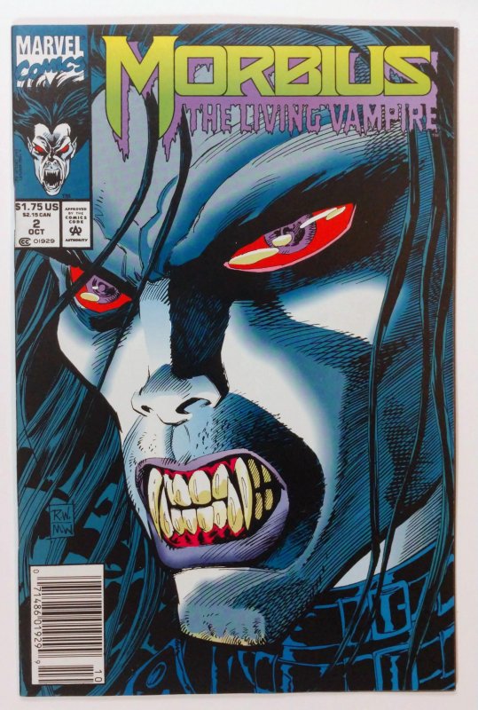 Morbius: The Living Vampire #2 Newsstand (9.2, 1992)