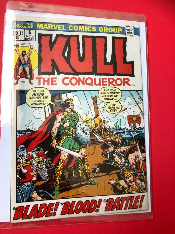 KULL THE CONQUEROR #5 1972 MARVEL / MID- QUALITY