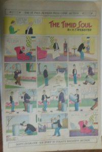 (18) The Timid Soul Sunday Page by HT Webster from 1931 Large Full Size Page ! 