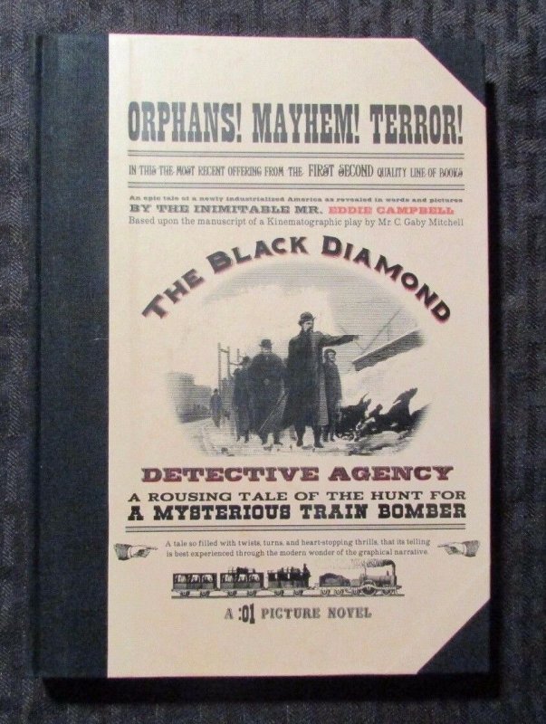 2007 THE BLACK DIAMOND DETECTIVE AGENCY Eddie Campbell HC NM 9.4 1st Ed.