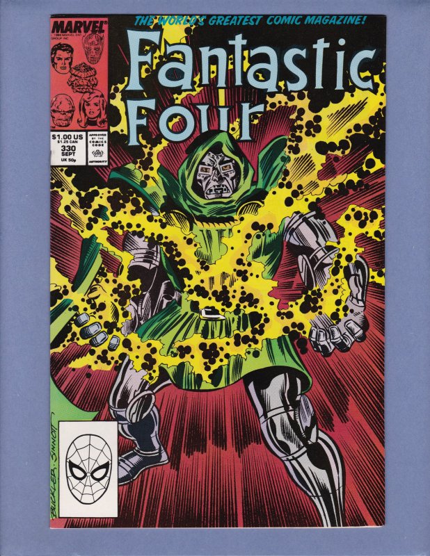 Fantastic Four #330 NM- Dr Doom Hulk Thor Marvel 1989