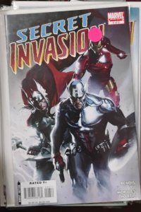SECRET INVASION #6  2008 MARVEL DISNEY SKRULLS  SHIELD DELL'OTTO COVER