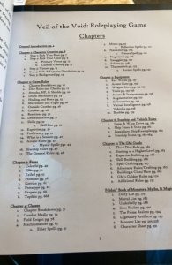 Veil of the void- core rulebook1st edition,2019,230p