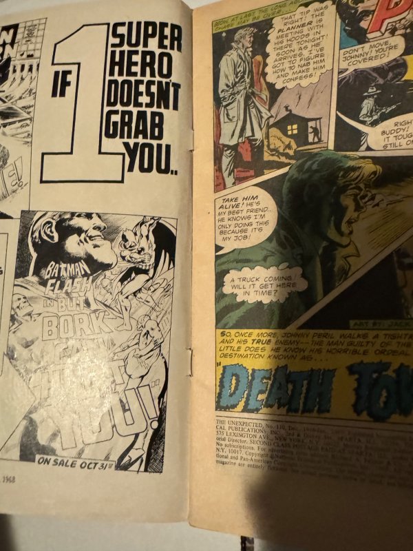 UNEXPECTED #110 DC 1969 7.0 Silver Age Horror Neal Adams Cover Art