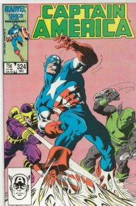 Captain America #325 ORIGINAL Vintage 1987 Marvel Comics 1st Slug Cameo