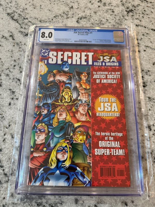 JSA Secret Files # 1 CGC Graded 8.0 DC Comic Book 1st New Hawkgirl JH20