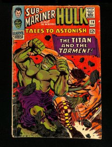 Tales To Astonish #79 Sub-Mariner and the Hulk! Hercules!