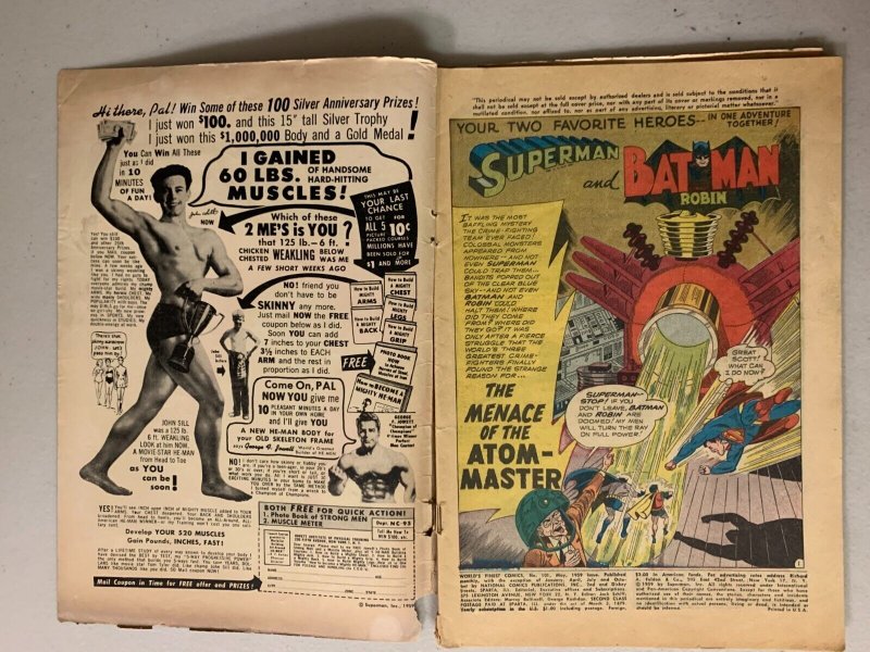 World's Finest #101 Tomahawk and Green Arrow features 2.5 (1959)