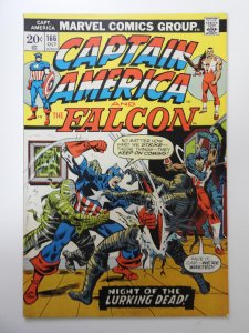 Captain America #166 (1973) FN- Condition! Stain back cover