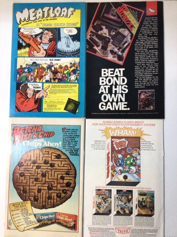 Fantastic Four lot of 4 issues #308, 309, 317 & 323 (1987-1989) Marvel Comics