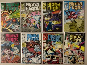 Alpha Flight comics lot from:#52-130 + 1 special 49 diff (1987-94)