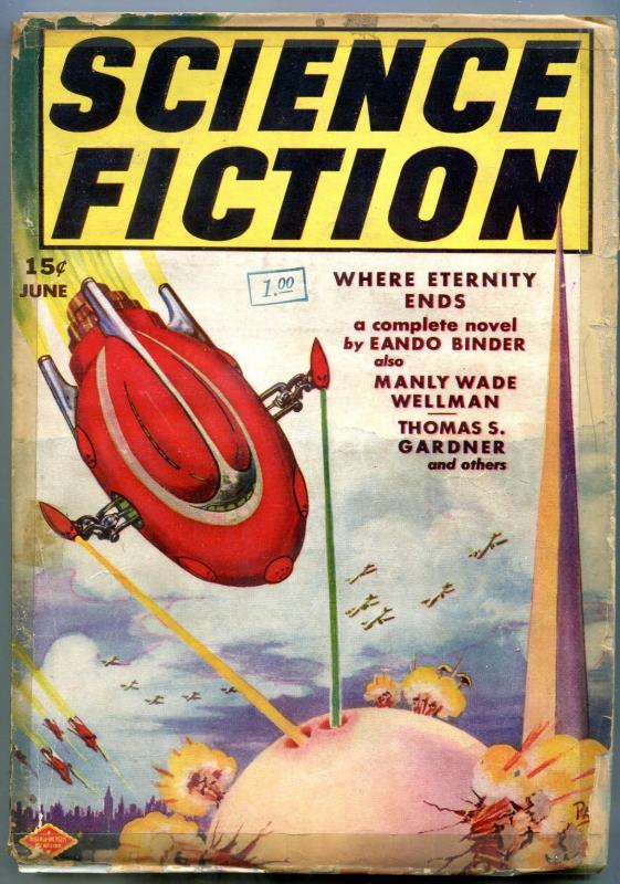 Science Fiction Pulp #2 June 1939- World's Fair cover- Eando Binder G