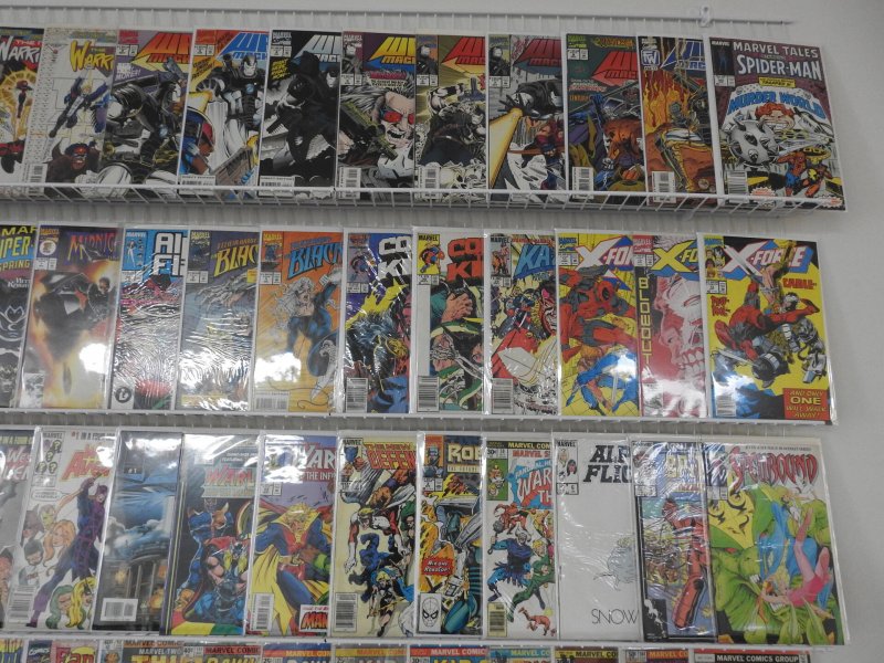 Huge Lot 130+ Comics W/ X-Force, War Machine, Deathlok+ Avg Fine/VF Condition!