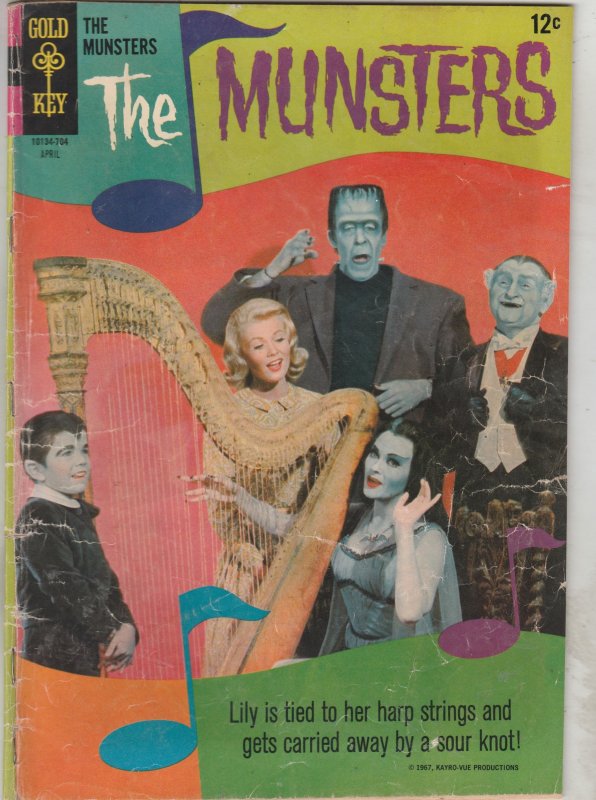 The Munsters #12 (1967)  Fred Gwyn and Yvon DeCarlo Photo cover! VG+ Affordable