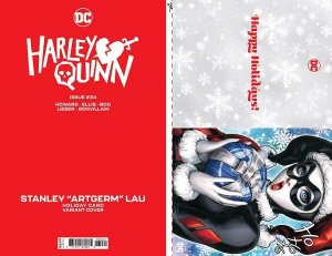 Harley Quinn #34 Cover C Artgerm Holiday Card Variant DC Comics 2023 EB56