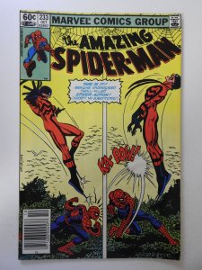 The Amazing Spider-Man #233 (1982) VG Condition moisture stain