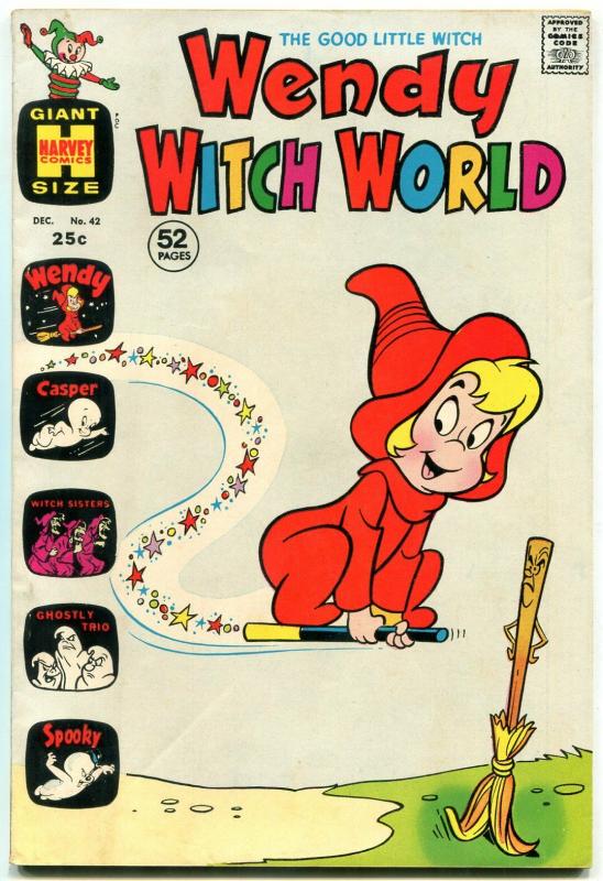 WENDY WITCH WORLD #42 1971-HARVEY COMICS CASPER FN/VF