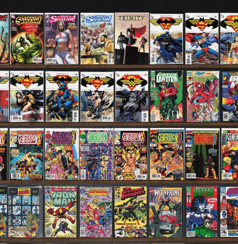 Huge Lot 150+ Comics with Generation X, X-Factor, Trinity, Iron Man & More!