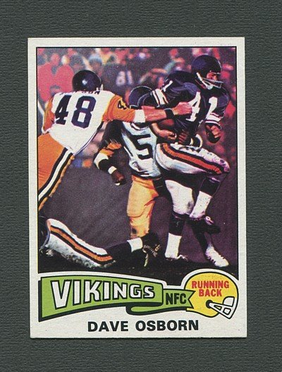 1975 Topps Football /  Dave Osborn #410 /  MINT