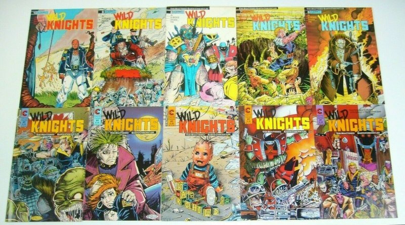 Wild Knights #1-10 VF/NM complete series - evan dorkin - ex-mutants set lot 1988