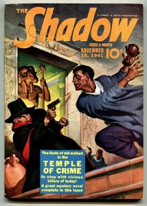 SHADOW 1941 NOV 15-high grade- STREET AND SMITH-RARE PULP vf