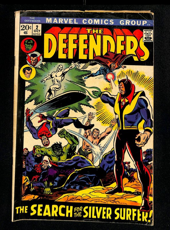 Defenders #2 VG 4.0 Silver Surfer!