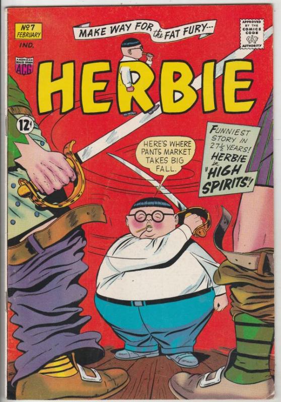 Herbie #7 (Jan-64) VF/NM High-Grade Herbie Popnecker
