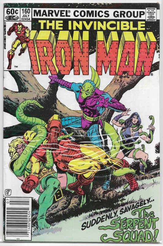 Iron Man   vol. 1  #160 FN O'Neil/Ditko, Starlin cover, Serpent Squad