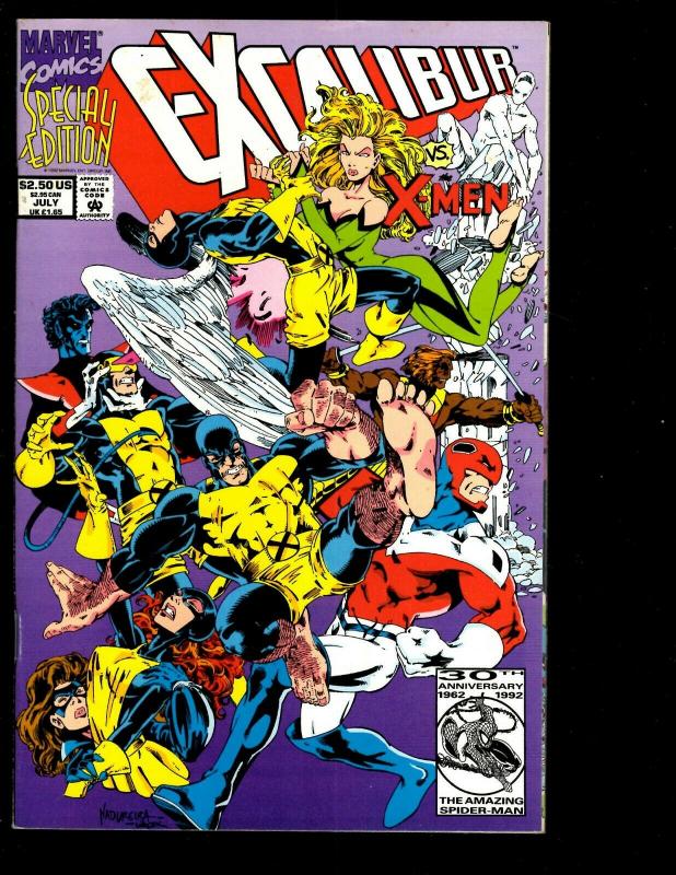 7 Comics Power Man 121 Excalibur Sp X-Men Prequel Nam 53 Morbius 9 X-Force 1 DS3