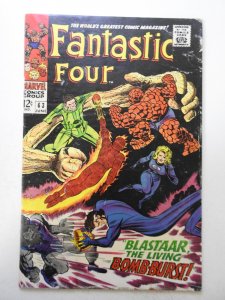 Fantastic Four #63 (1967) GD Cond 1 extra staple added, moisture damage, mold