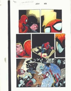 Spectacular Spider-Man #250 p.33 Color Guide Art - Spidey vs. Norman John Kalisz