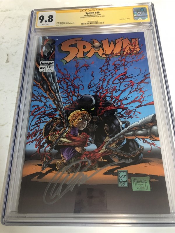 Spawn (1995) # 29 (CGC 9.8 SS) Signed Greg Capullo * Image Comics * Census = 10