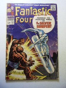Fantastic Four #55 (1966) GD/VG Condition moisture damage