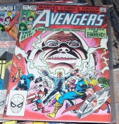 Avengers # 229 1983, Marvel HENRY PYM LAST STAND EGGHEAD +SHE HULK THOR captain 