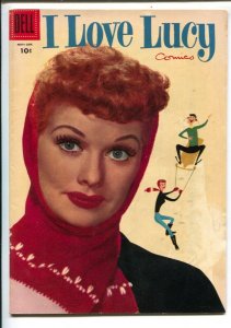 I Love Lucy #8 1956-Dell-Lucille Ball photo portrait cover-based on her TV se... 