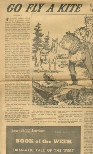 PULP:  HARRY WHITTINGTON STORY PAPER GO FLY A KITE JULY 7 1957-- VG